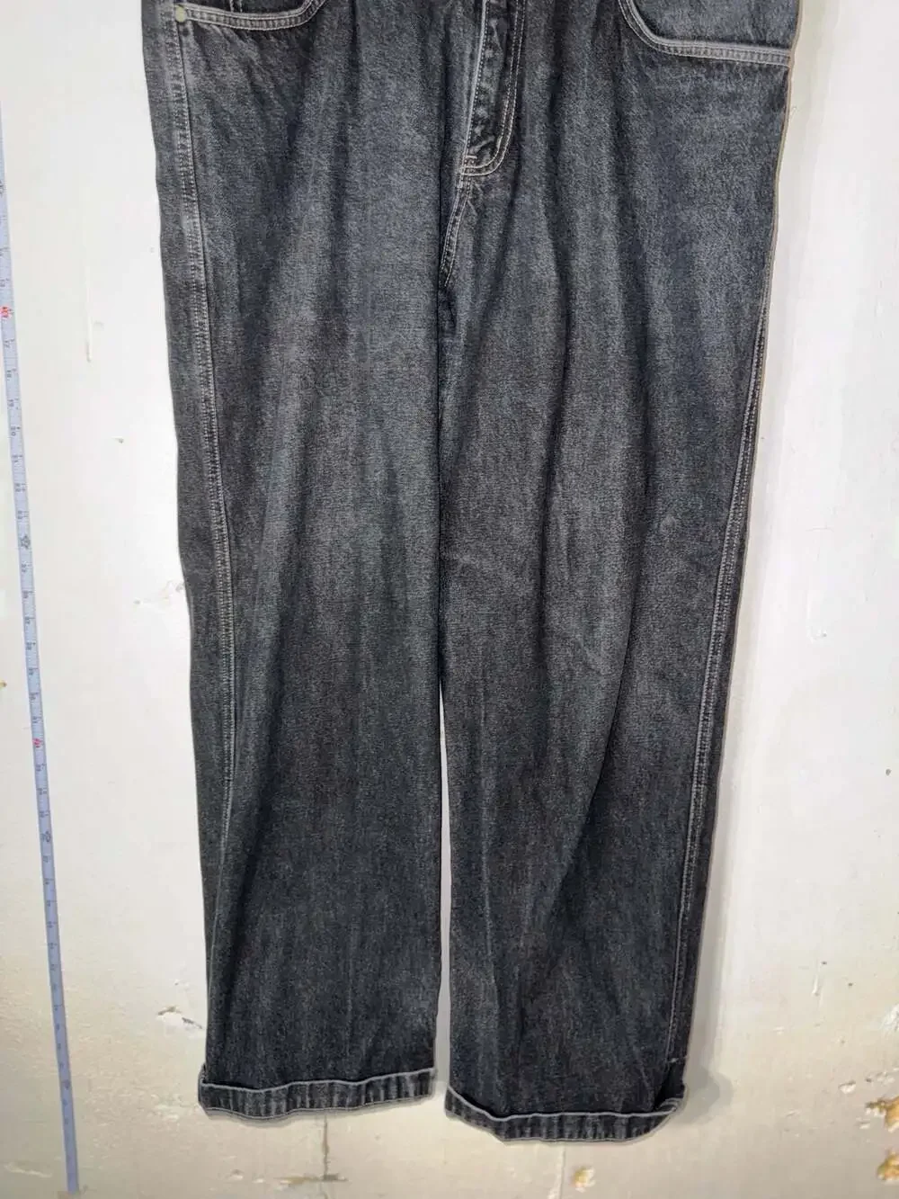 Vintage Rocawear Baggy Wide Leg Jeans Faded Black Size 40